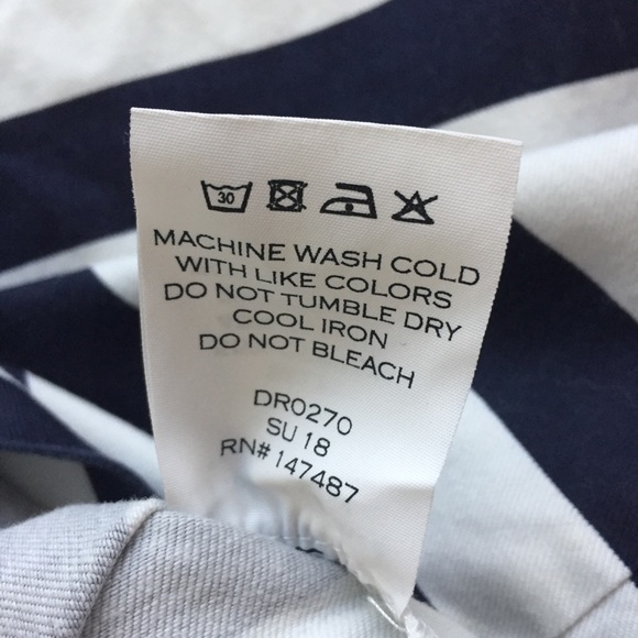 *SOLD* Draper James Stripe Shift Mini Dress Size 0 - Picture 13 of 14